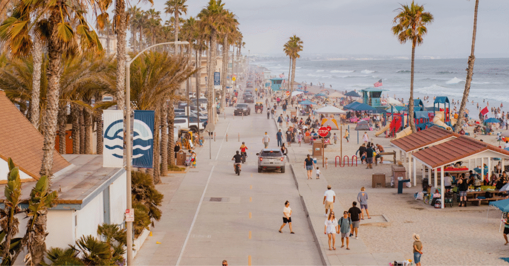 beach towns in california